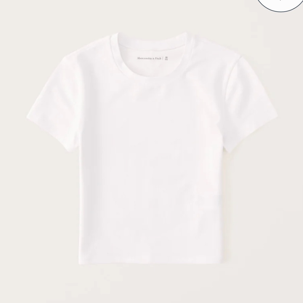 Abercrombie Essential Baby Tee White